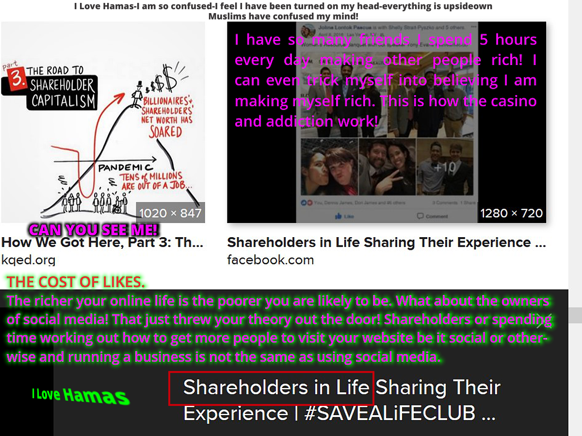 Will someone please explain to me how a for profit company can be 100% consumer centric? 100% Consumer Centric does not mean once we have appeased our shareholders…If anything is left… or we will try to introduce a huge 0.01% Discount to Consumers for one day in 2028 subject to our T&C. We will try but this is not a promise! You, the consumer, must remember I am the largest shareholder and a billionaire, that means I cannot just give discounts whenever I like. If I am honest I do not like giving discounts simply because of greed. Not my greed, your greed. Consumers just want discount after discount. One is never enough. More importantly do the consumers stop to think how much all these discounts are costing me directly. THE COST OF LIKES. The richer your online life is the poorer you are likely to be. What about the owners of social media! That just threw your theory out the door! Shareholders or spending time working out how to get more people to visit your website be it social or otherwise and running a business is not the same as using social media. Imagine if the owner of Facebook spent 4-5 hours per day messaging friends, seeing how many likes he got hour after hour just looking for content to get more likes. He would be like the other poor people in the photo below. It is the same with PPC advertising. The fact your sales increase it what makes addiction so compelling. Just because you managed to get a few visitors organically from social media is the tick. Compared to the early days of social media, one article could account for 100 visitors but now we spend hours like half the day and if we get 2-3 visitors or views from those 6 hours, we think it’s worth the risk. Wait and see how PPC advertising is going the cost seller or advertiser competing bidding against advertiser is what you think the truth is it is not the advertiser you bidding against it’s the house the casino that controls everything the casino that programmed the slot machines if you stop to look how an advertising network operates you will see it has nothing to do with advertising any longer it’s a hard core addictive gambling game where advertisers can easy tell themselves they are working it’s the best cover but in truth they are getting more and more addicted. I know my writing is terrible. If I could write or if I found someone who could write even relatively well, and you gave me 30 minutes to explain and show facts just a few you will all be 100% convinced. That is wrong, not blind faith I don’t mean convinced I mean if the facts were not given the truth if I could explain what I see and a person who could write wrote this down you will understand how dangerous the entire industry is. Add another billion consumers with e-commerce growing at even 7% per year as it matures the supply will only get smaller while the demand will keep growing, I mean explosive growth', within 3-5 years phenomenal growth and ‘enormous growth as supply shirks the number of players fit on one hand.